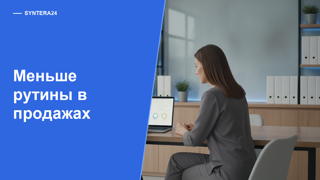 Как автоматизация переписки снижает нагрузку на отдел продаж — обложка статьи Syntera24