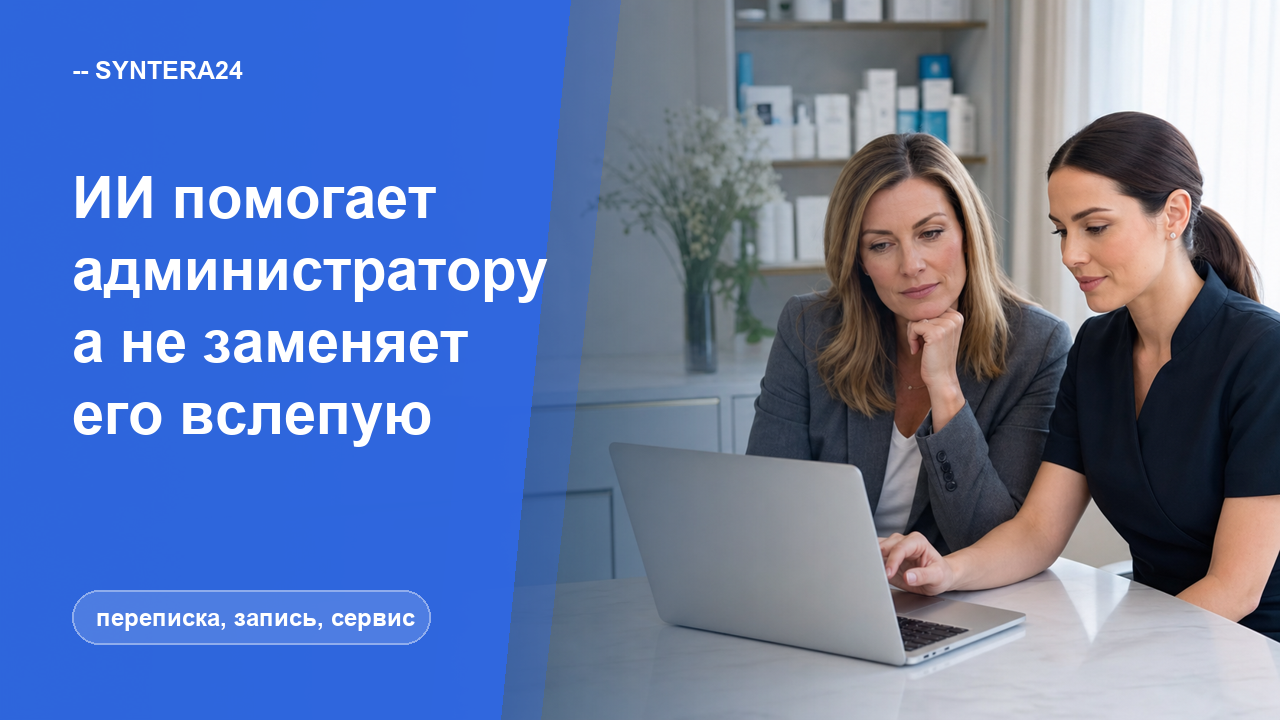 Как ИИ помогает администратору, а не заменяет его вслепую — обложка Syntera24