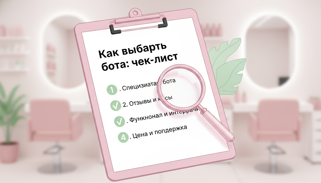Чек-лист выбора чат-бота для косметологии