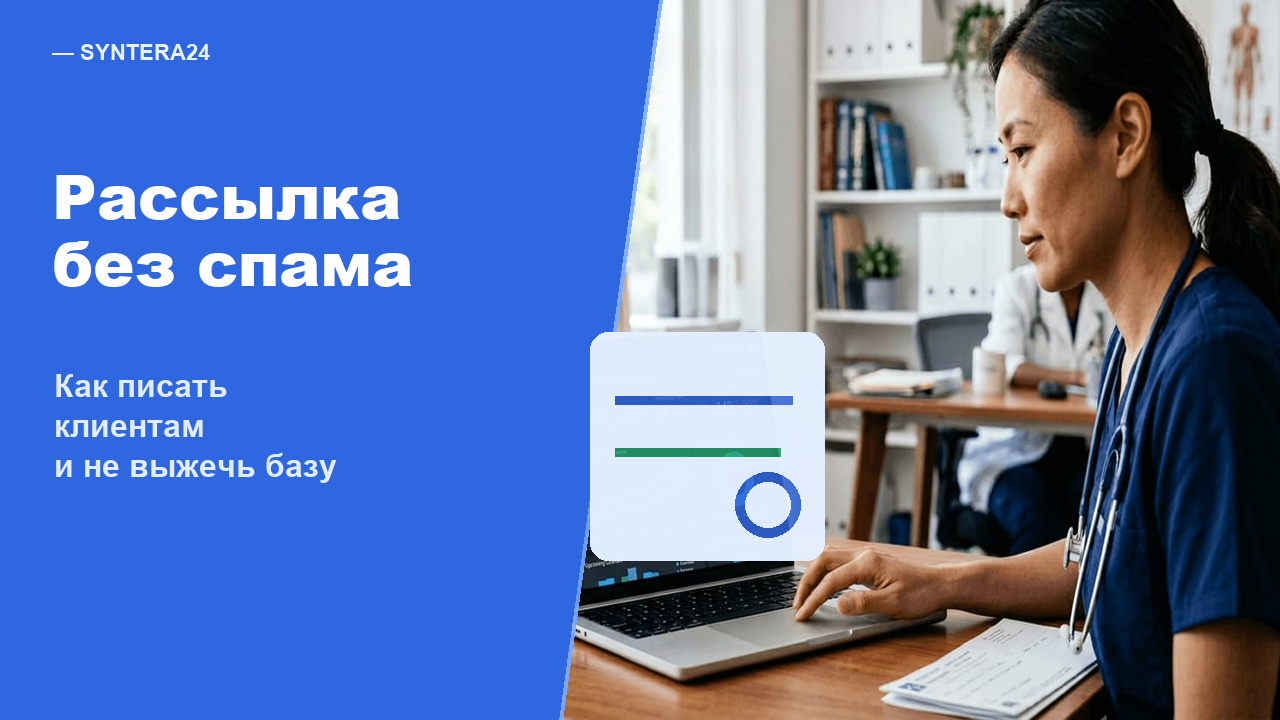 Как не превратить рассылку клиентам в спам — обложка Syntera24