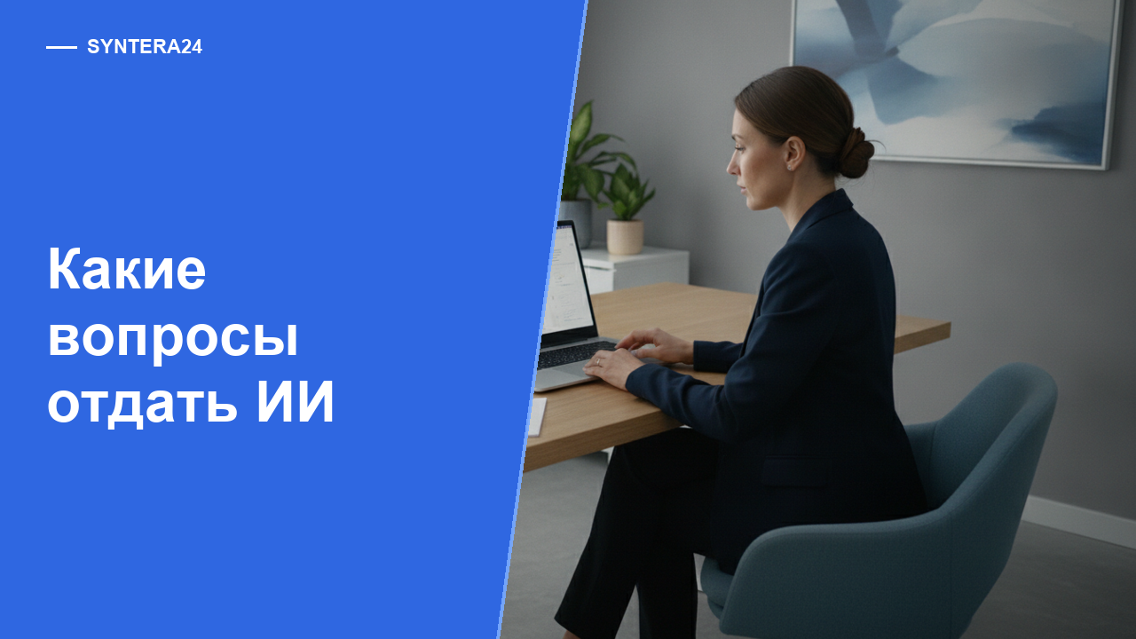 Какие вопросы клиентов можно отдавать ИИ без риска для сервиса — обложка статьи Syntera24